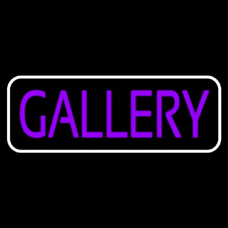 Purle Gallery With Border Neonskylt