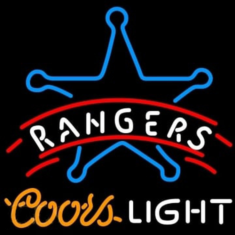 Rangers Coors Light Neonskylt