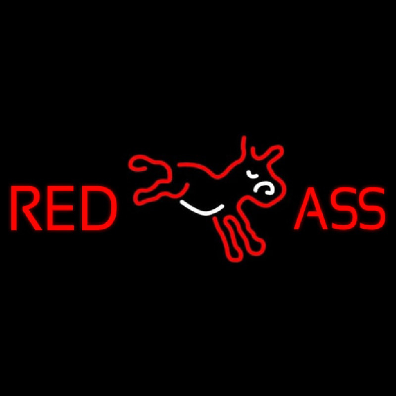 Red Ass Donkey Neonskylt