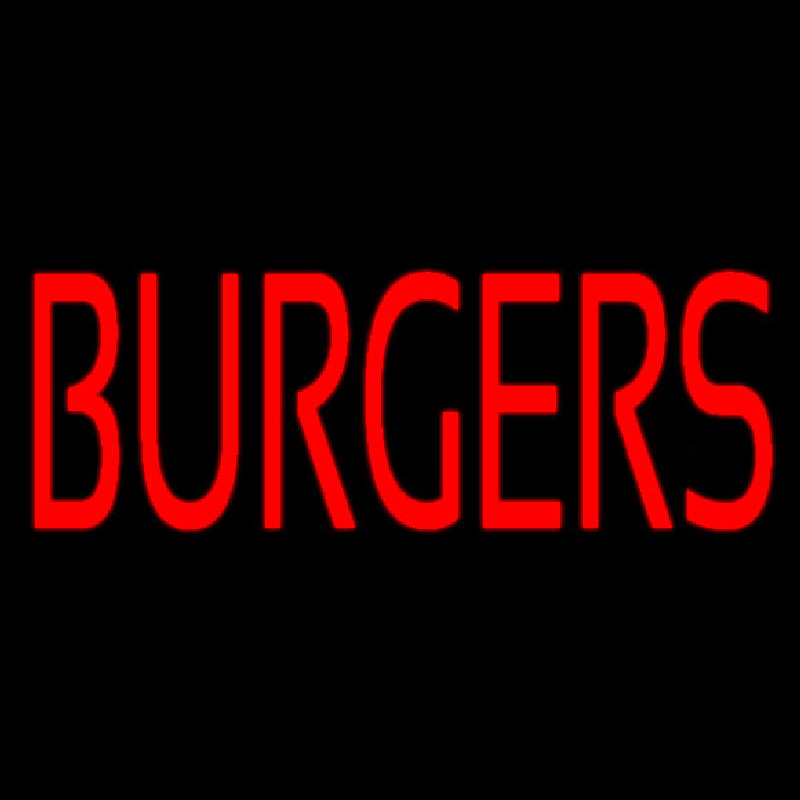 Red Burgers Neonskylt