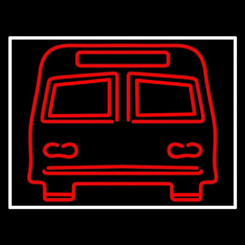 Red Bus Neonskylt