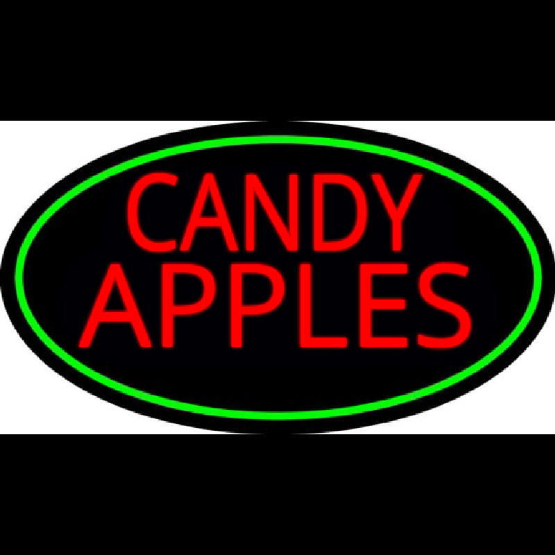 Red Candy Apples Neonskylt