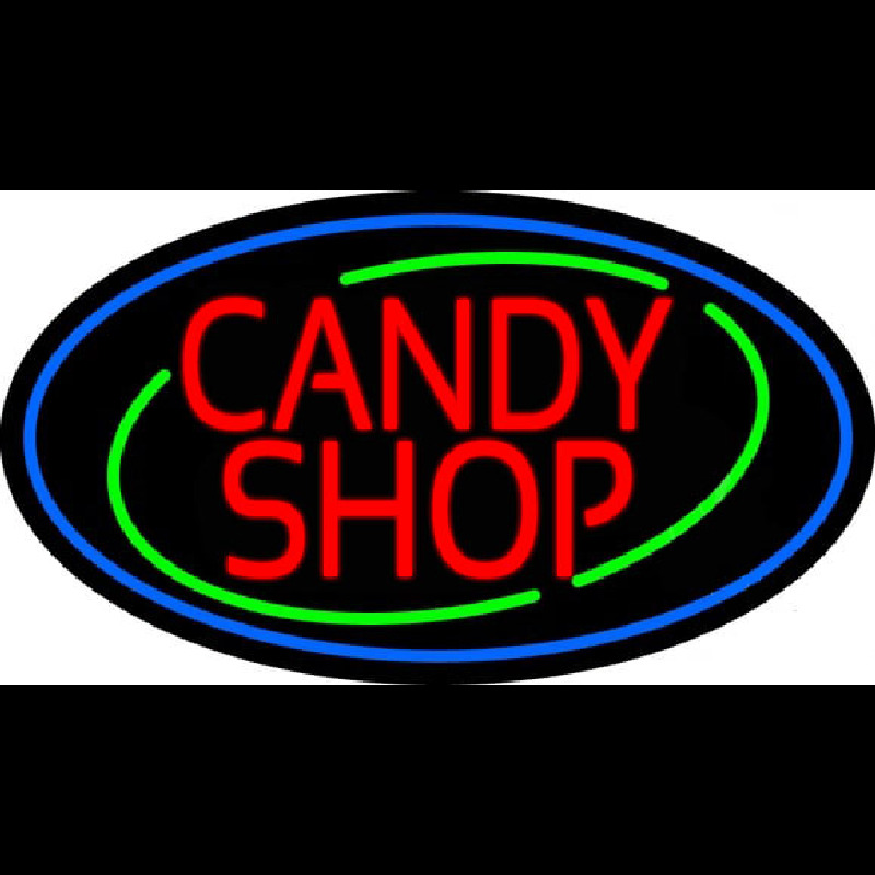 Red Candy Shop Neonskylt