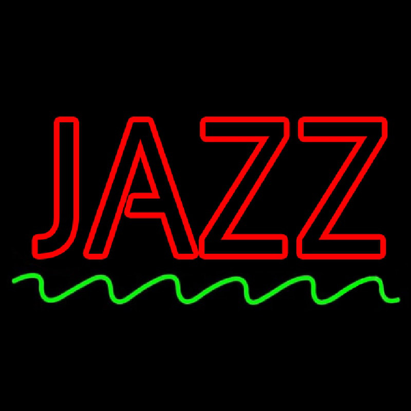 Red Colored Jazz Block Neonskylt