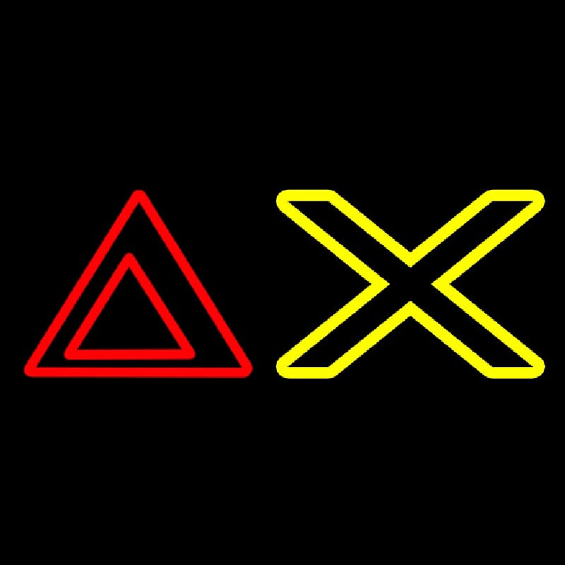 Red Delta Yellow Chi Neonskylt