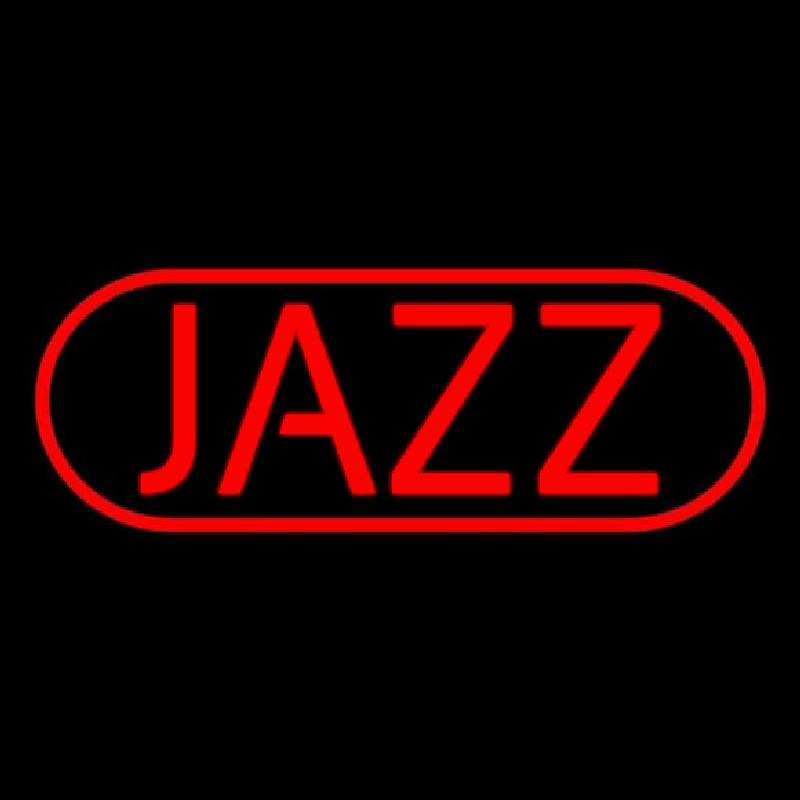 Red Jazz Block Neonskylt