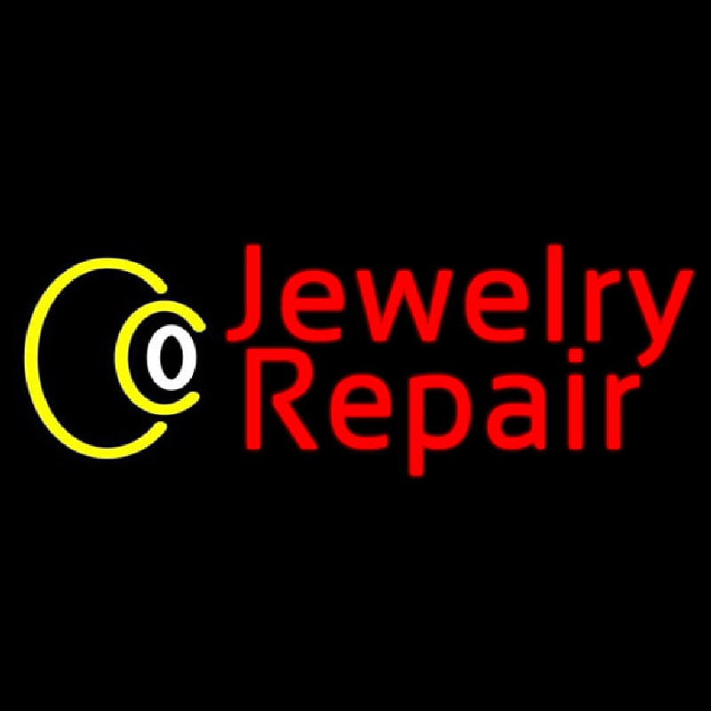 Red Jewelry Repair Neonskylt