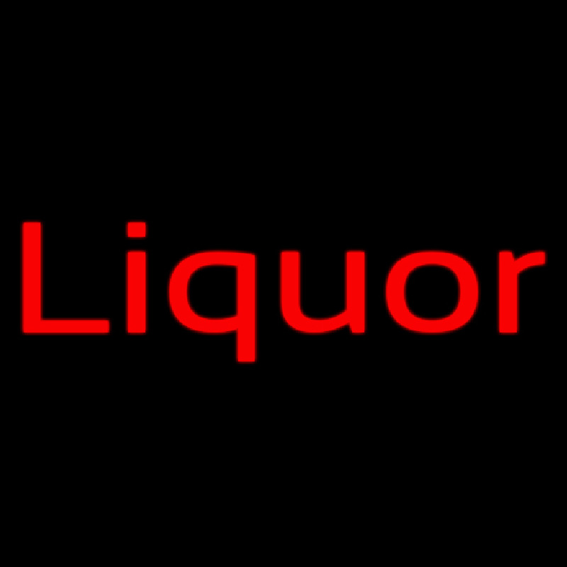 Red Liquor Neonskylt