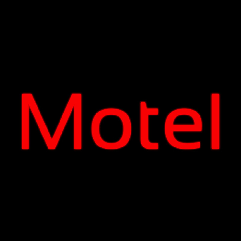 Red Motel Neonskylt