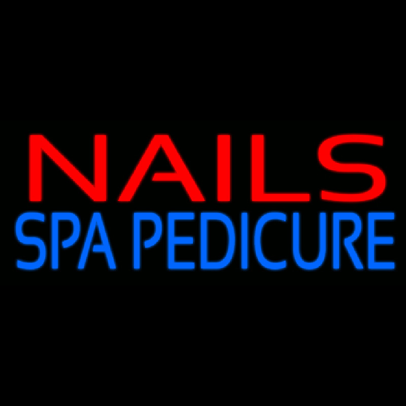 Red Nails Spa Pedicure Neonskylt