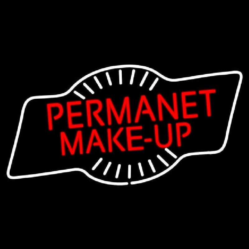 Red Permanent Makeup Neonskylt