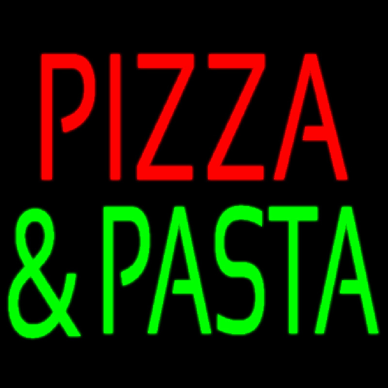 Red Pizza And Pasta Neonskylt