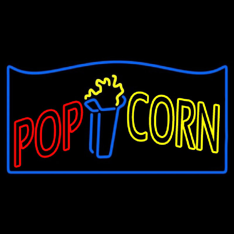 Red Pop Yellow Corn Neonskylt