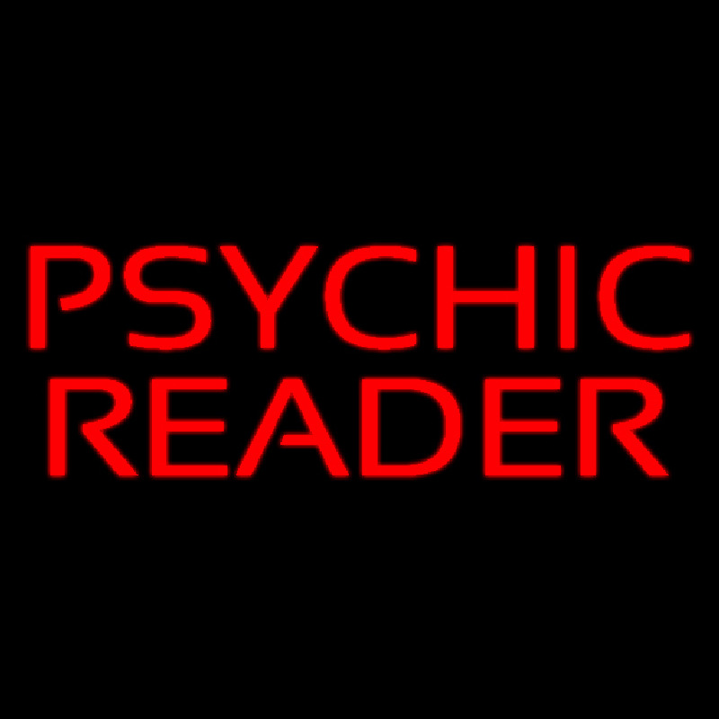 Red Psychic Reader Neonskylt