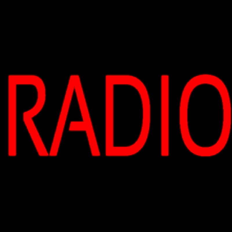 Red Radio Music Neonskylt