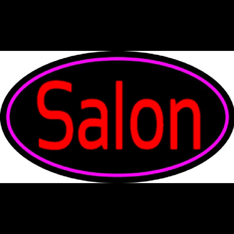 Red Salon Neonskylt