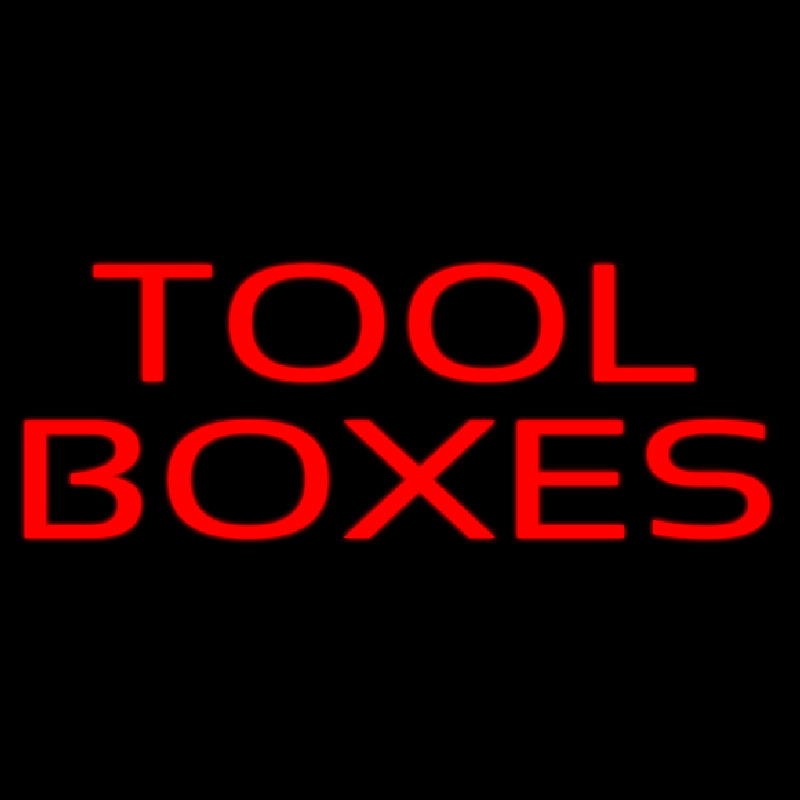 Red Tool Bo es 2 Neonskylt