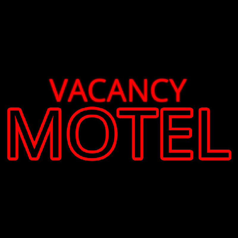 Red Vacancy Motel Neonskylt