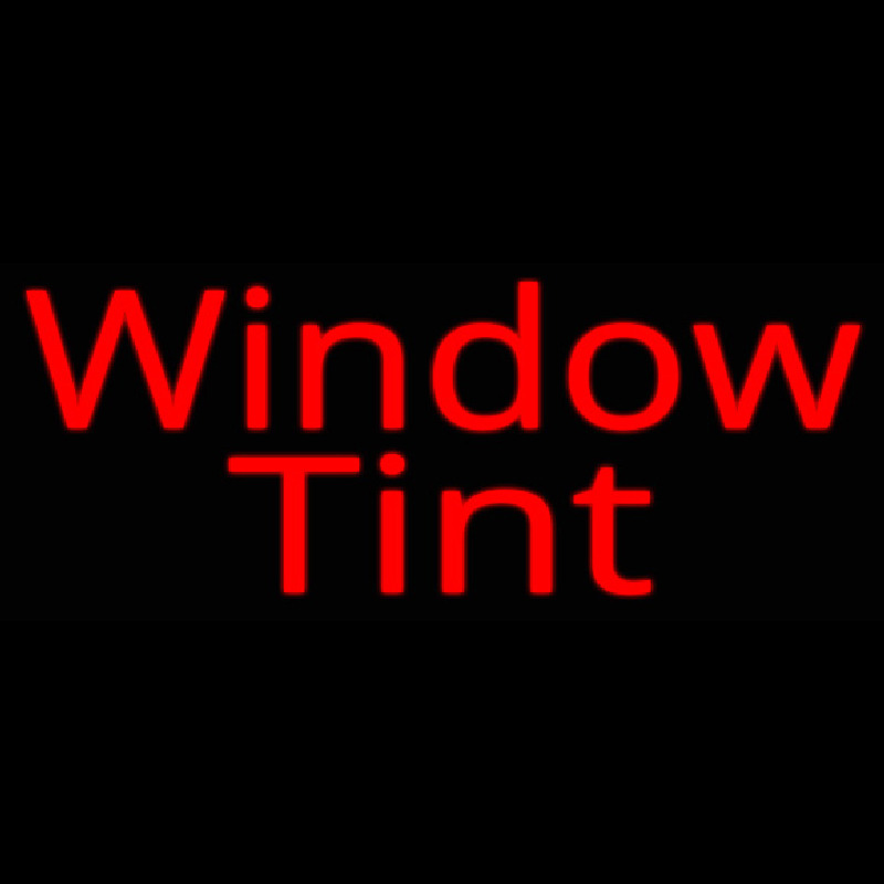 Red Window Tint Neonskylt