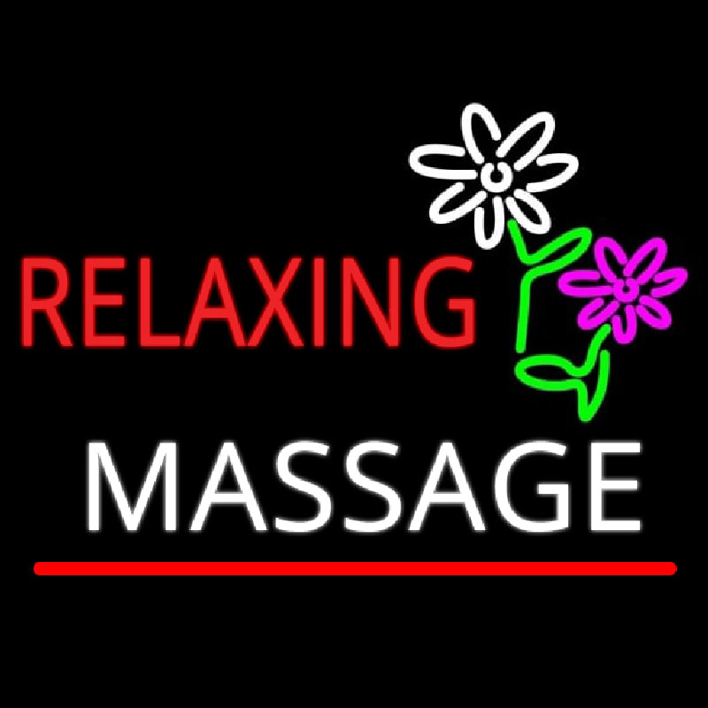 Rela ing Massage Neonskylt