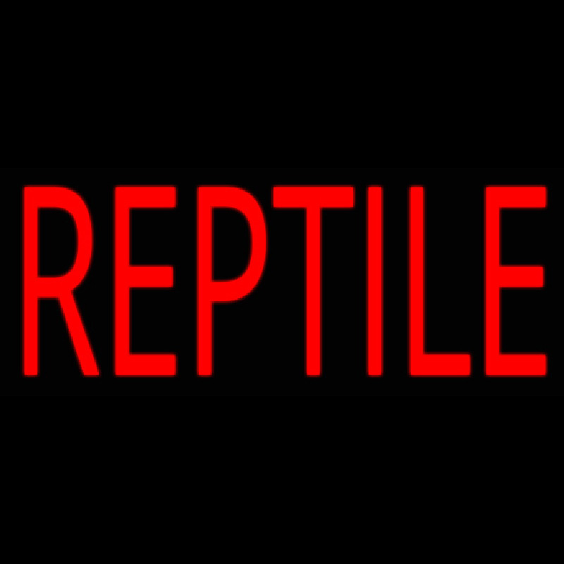 Reptile Block Neonskylt