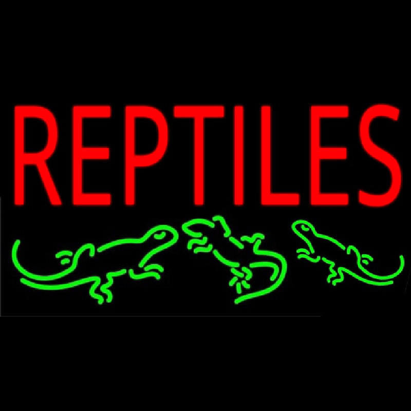 Reptiles 1 Neonskylt