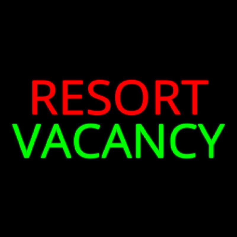 Resort Vacancy 2 Neonskylt