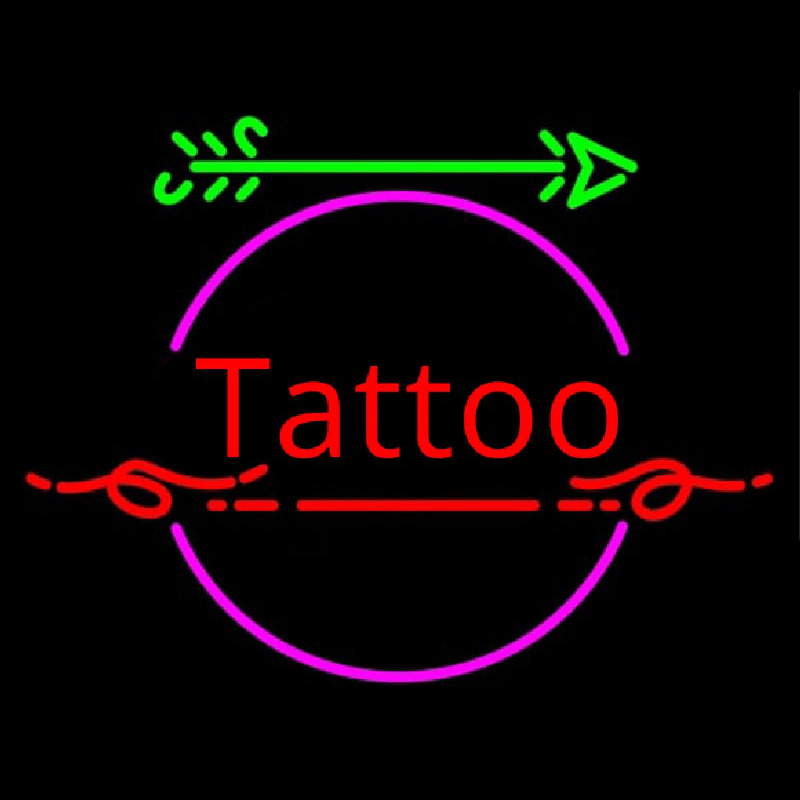 Retro Tattoo Arrow Neonskylt