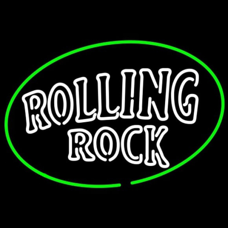 Rolling Rock Classic Large Logo Beer Sign Neonskylt