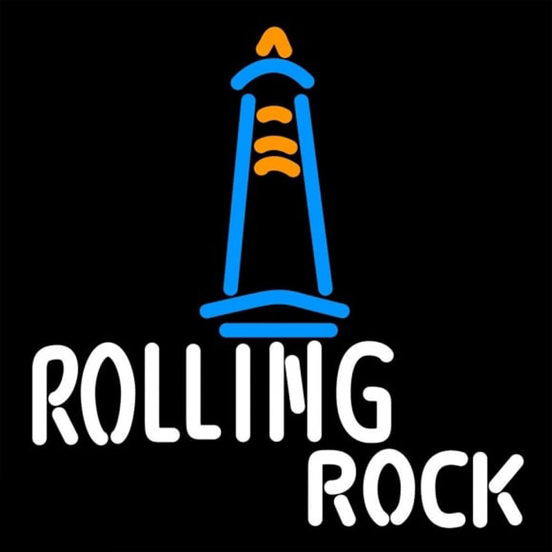 Rolling Rock Lighthouse Lounge Beer Sign Neonskylt