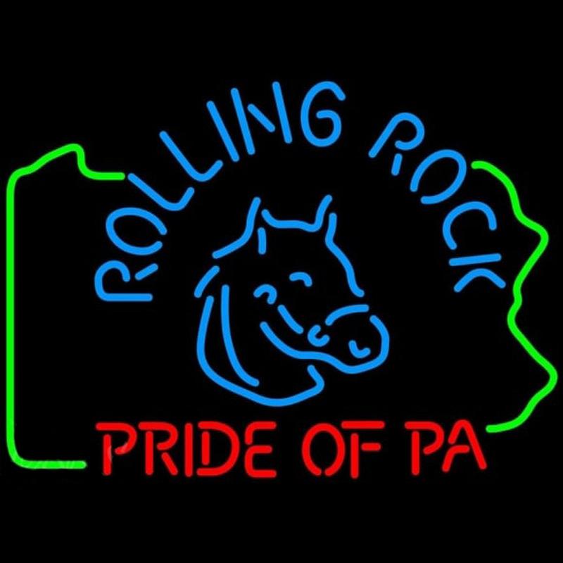 Rolling Rock Pride Of Pa Beer Sign Neonskylt