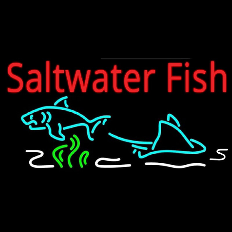 Saltwater Fish Neonskylt