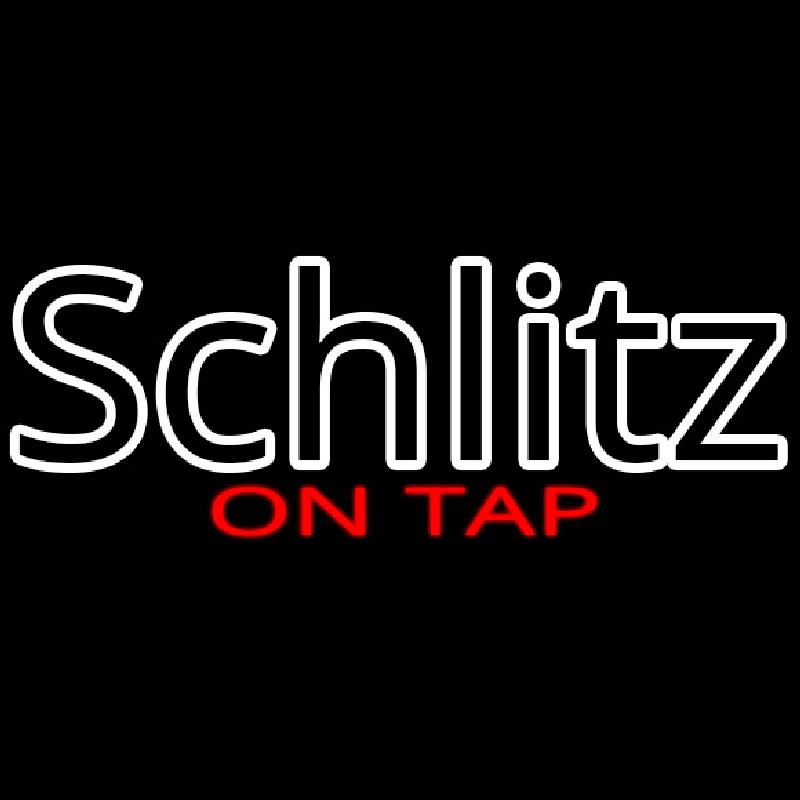 Schlitz On Tap Neonskylt