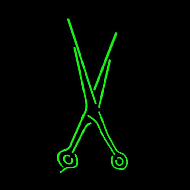 Scissors Sign Neonskylt