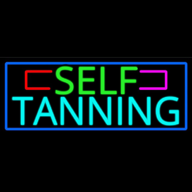 Self Tanning Neonskylt