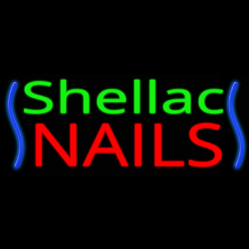 Shellac Nails Neonskylt