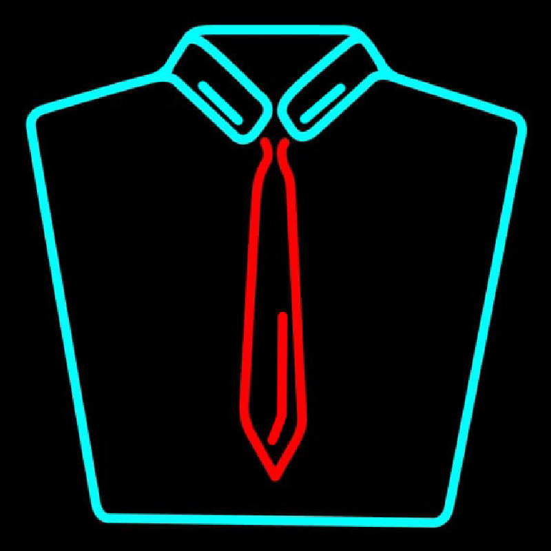 Shirt With Tie Logo Neonskylt