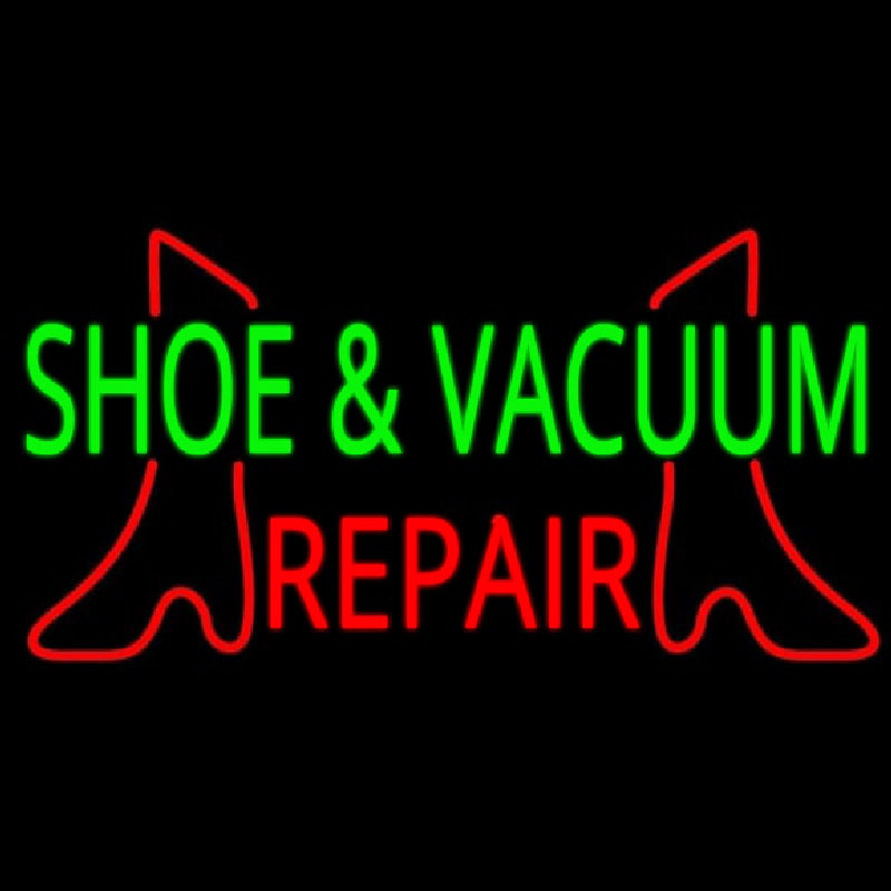 Shoe And Vacuum Repair Neonskylt