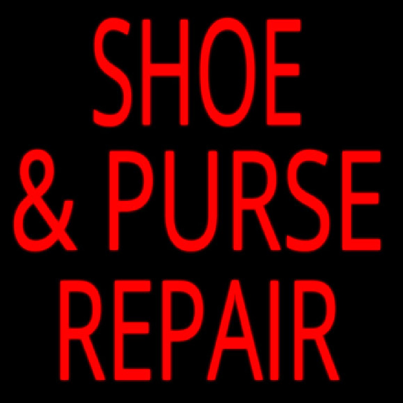 Shoe Purse Repair Neonskylt