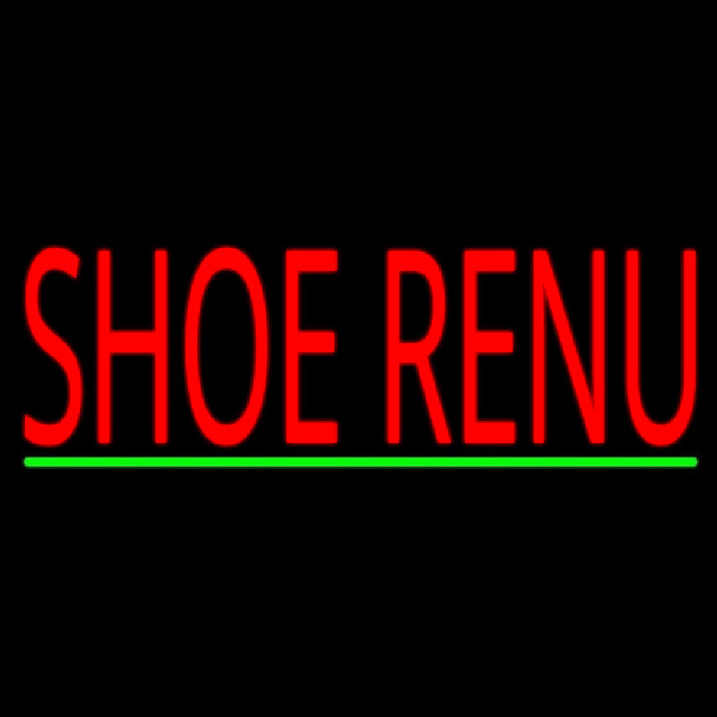 Shoe Renu Green Line Neonskylt