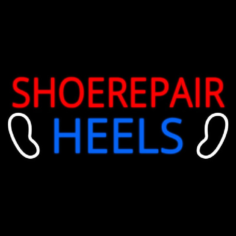 Shoe Repair Heels Neonskylt