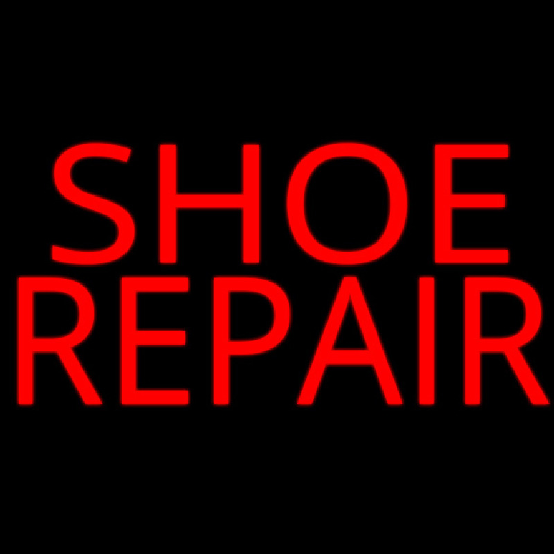 Shoe Repair Red Neonskylt