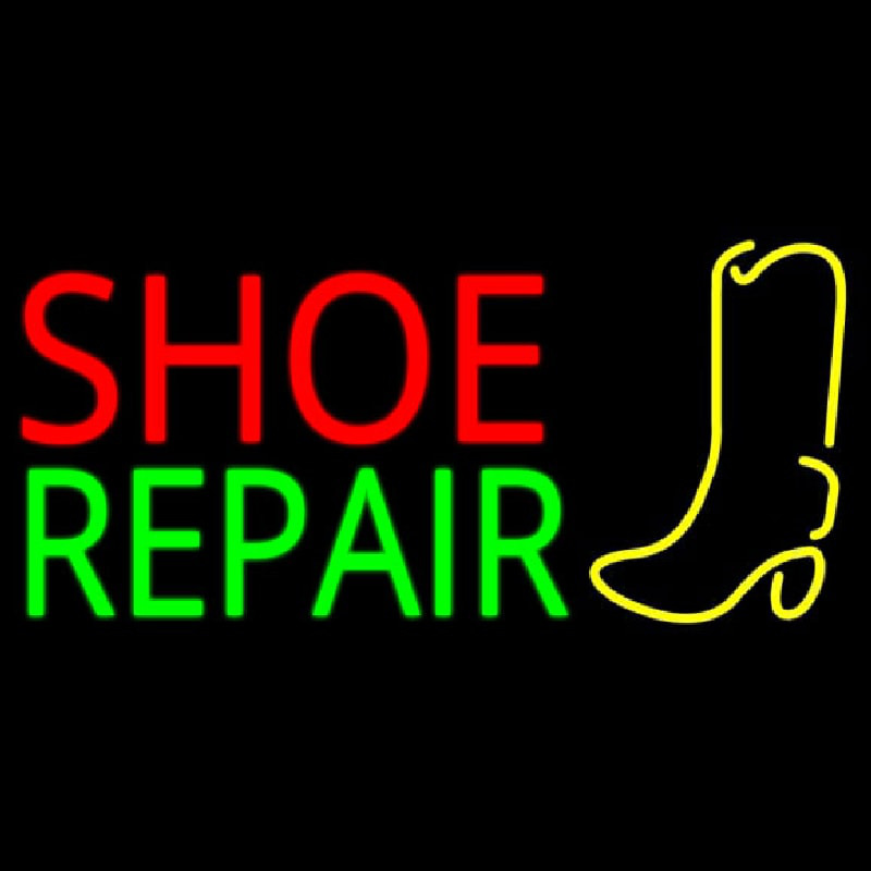 Shoe Repair With Logo Neonskylt