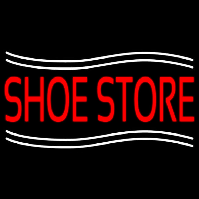 Shoe Store With Line Neonskylt