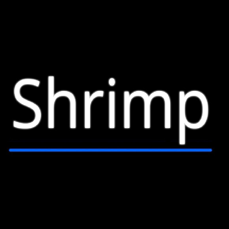 Shrimp Cursive 4 Neonskylt