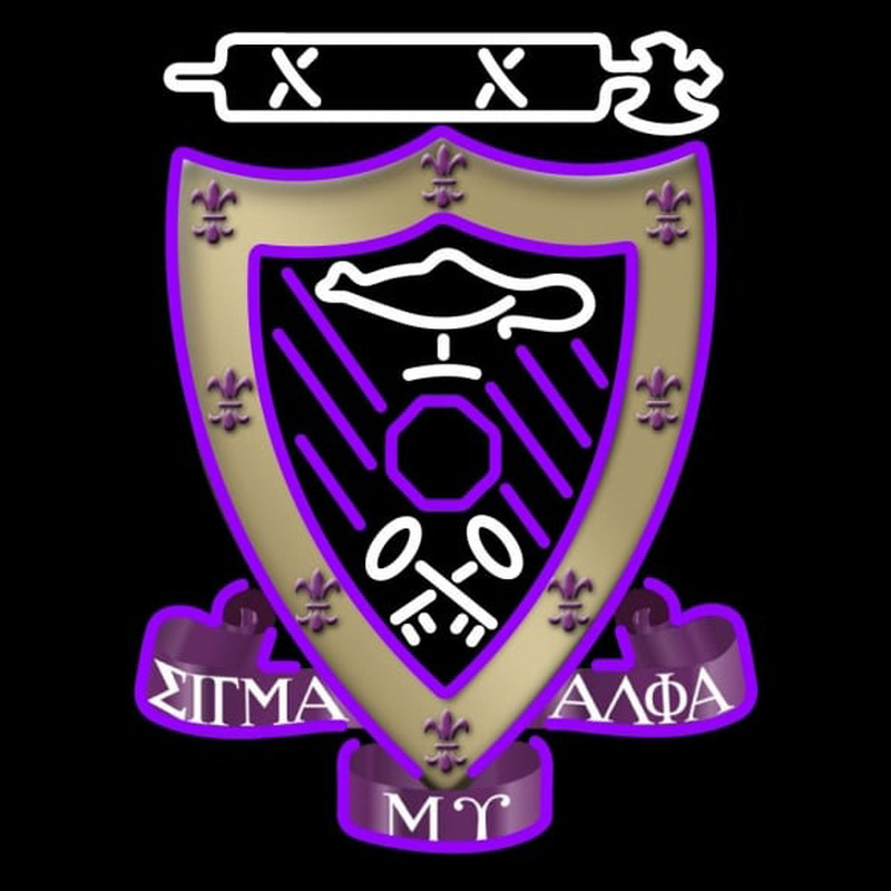 Sigma Alpha Mu Chapters Logo Neonskylt