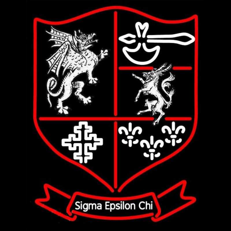 Sigma Epsilon Chi Logo Neonskylt