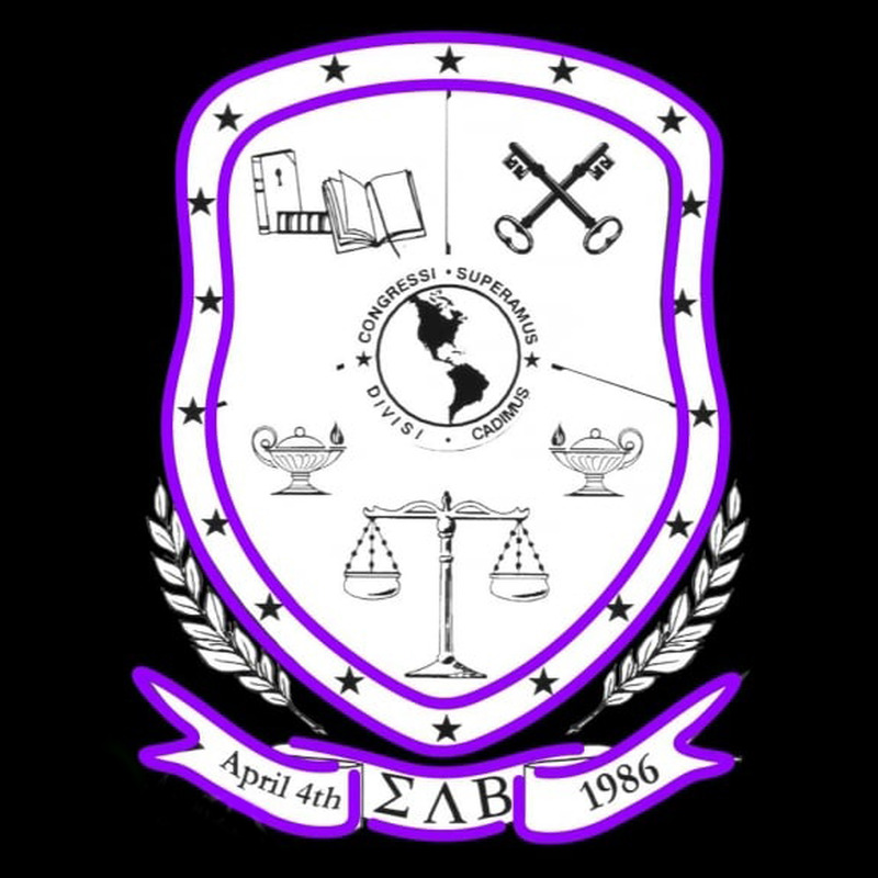 Sigma Lambda Beta Chapters Logo Neonskylt