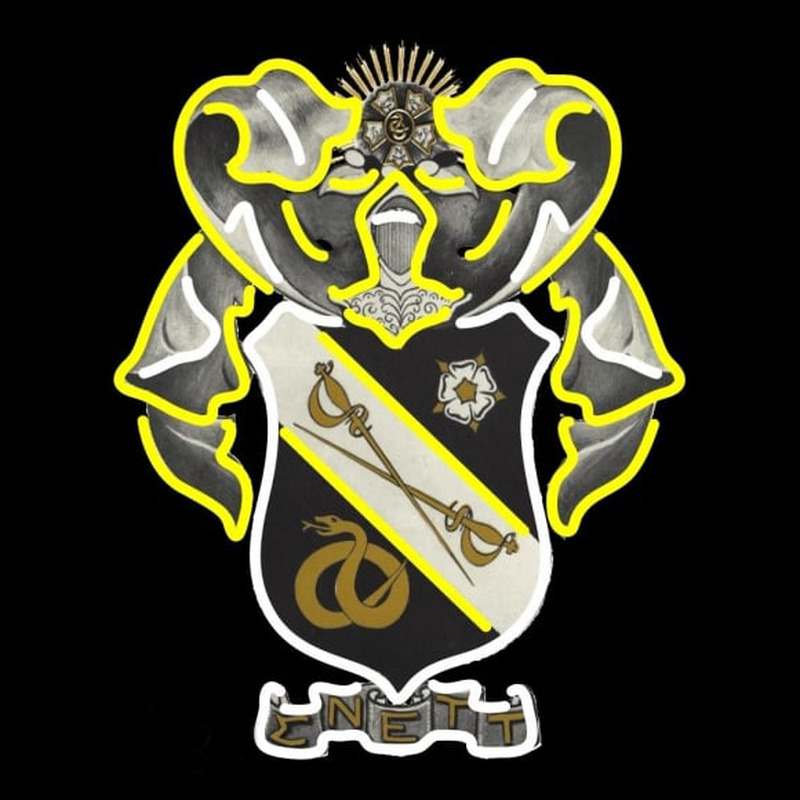 Sigma Nu Chapters Logo Neonskylt