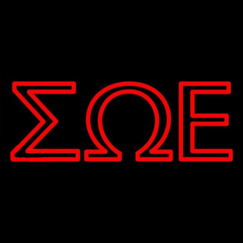 Sigma Omega Epsilon Neonskylt